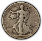 1921-D 50c Walking Liberty Silver Half Dollar - Key Date - SKU-B5729