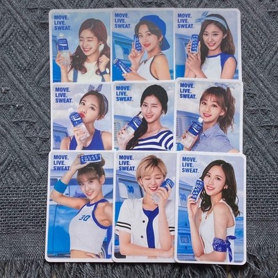 TWICE ポカリ SWEAT POCARI 当選 トレカ 9枚全員 TWICE Pocari Sweat 30th Anniversary Limited Photocard Set of 9