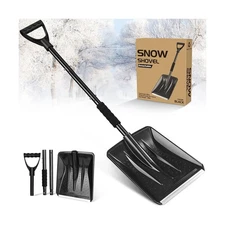 Snow Shovel, Emergency Shovels for Driveway with D-Handle, Overall 41-Inch Lo...