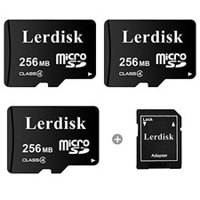 3 Pack Micro SD Card 256MB Class 4 Small Capacity Flash Memory