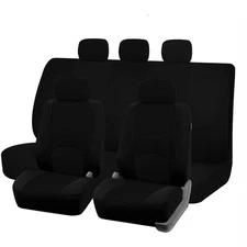 For Chevrolet Car Seat Covers Front Rear Protector Full Set 5 Seat Cloth Black