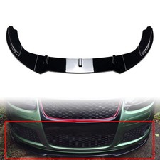 Front Bumper Lip Spoiler Glossy Black For Vw Golf 5 Jetta Mk5 Gli 2003-2008