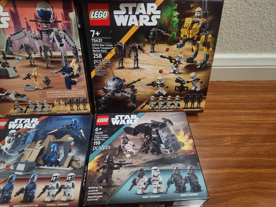 Star Wars Lego 327th Star Corps Battle Packs, 501st, Death Trooper, Clon... Foto 3 de 4