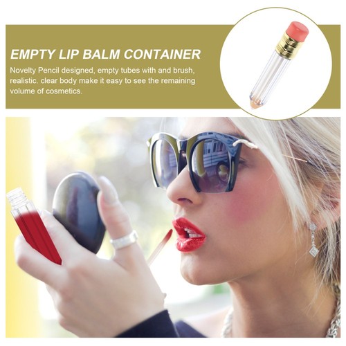 12 Pcs Lip Gloss Tube Empty Pencil Tubes Child Cosmetic Container Refillable - Imagen 6 de 12