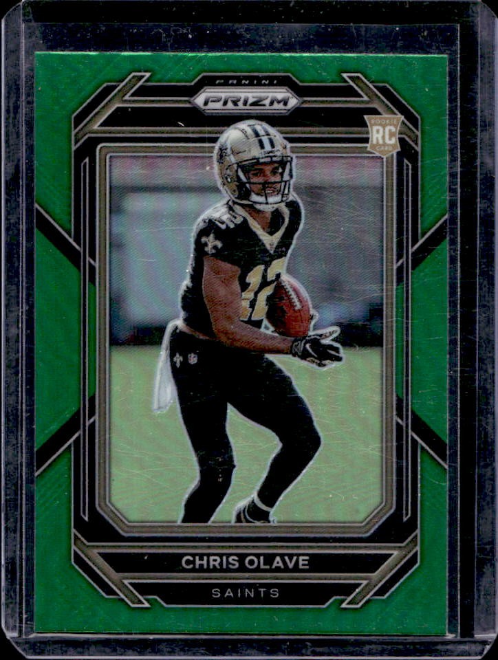 2022 Prizm Chris Olave RC Green Rookie #310 Saints