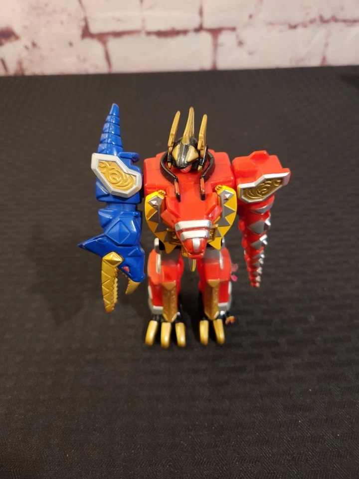 Figura de acción Bandai Power Rangers Dino Thunder Thundersaurus Megazord 2003 6" Foto 2 de 4