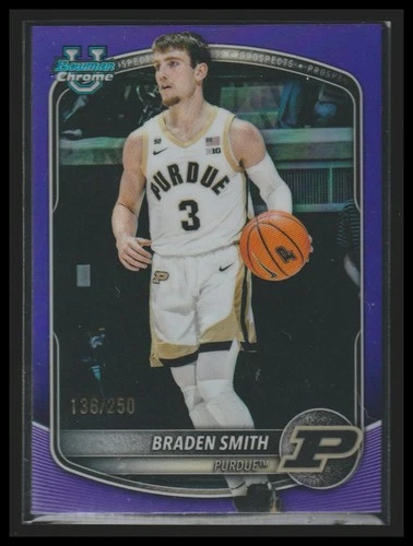 2025-26 Bowman #BCP-94 Braden Smith Chrome Prospects Purple Refractor #/250
