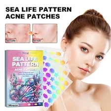 Hoygi Cute Colorful Acne Patches Reduce Acne & Pimples Anti-Dryness Deep Hydrati