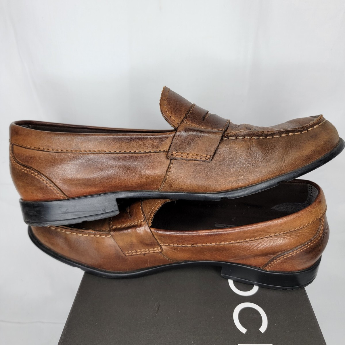 Rockport Men's Classic Penny Loafer 8.5 Brown 8 1/2 | eBay