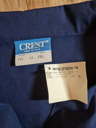 Vintage Visa by Milliken Uniform T-Shirt Polo at the castle Navy Blue Size 2XL - Picture 5 of 5