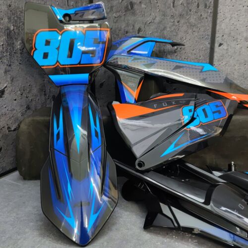 Plásticos + Gráficos KTM SX85 2018-2024 SX 85 aplicados | Número de carrera personalizado - Imagen 11 de 19