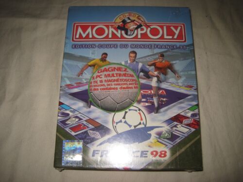 Hasbro MONOPOLY World Cup France 98 French Edition Win 95 Big Box PC Game SEALED - Picture 1 of 3