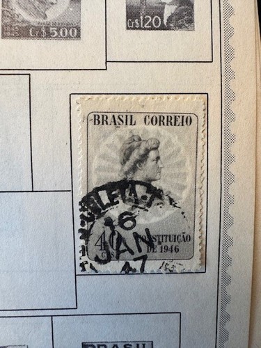 90 francobolli Brasile in pagine di album come da foto, risalenti al 1800 - Foto 9 di 15