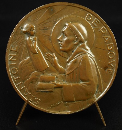 Medal Fernando Martins of Bulhoes Saint Antoine of Padua Chiesa Dil Santo - Picture 1 of 4