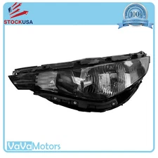 Fits 2023 2024 Kia Soul S LX EX Halogen Headlight Chrome Crystal Left Driver LH