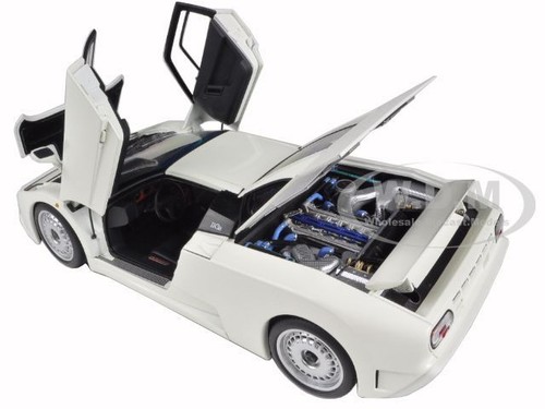 BUGATTI EB110 GT WHITE 1/18 DIECAST CAR MODEL BY AUTOART 70978 - Picture 2 of 6