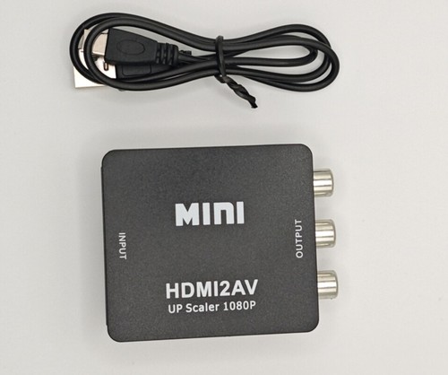 HDMI zu Cinch Adapter Box Composite AV CVBS Videokonverter Full HD 1080p 720p - Bild 3 von 11