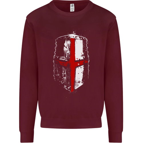 Helmet Gym England Flag St Georges Day Kids Sweatshirt Boys Girls Jumper - Picture 30 of 92