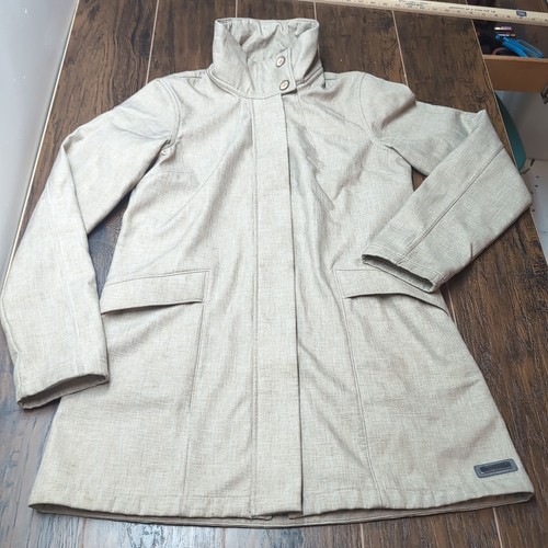 Women's Merrell Medium Aeroblock Beige Zip Up Medium Weight Jacket 100%...