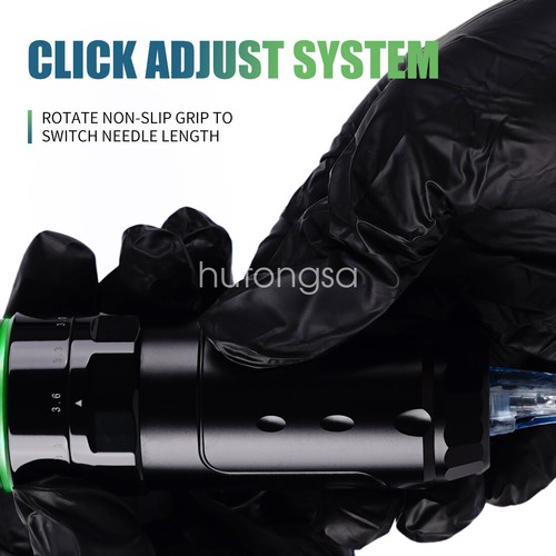 Dragonhawk Wireless Tattoo Machine Rotary Pen Adjustable Stroke Gun RCA Adapter - Picture 5 of 11