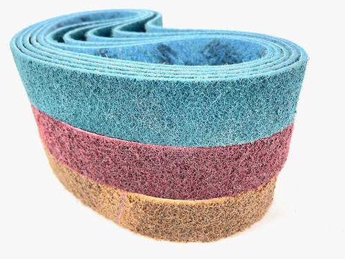 40A FINE Pack of 5 Nylon Sanding Belts Made with 3M™ Scotch-Brite™ BLUEROCK - Picture 2 of 2