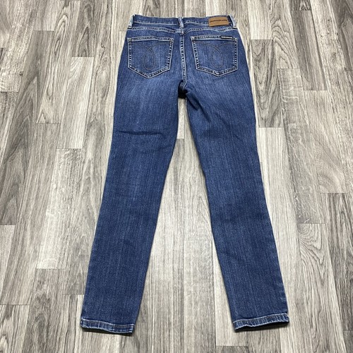 CALVIN KLEIN Skinny Leg Dark Wash Blue Denim Jeans Girl's Size 24 Waist - Picture 4 of 11