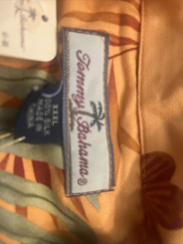 TOMMY BAHAMA MENS ORCHID HAWAIIAN 100% SILK ALOHA CAMP SHIRT 3 XL NWT NICE - Picture 11 of 12