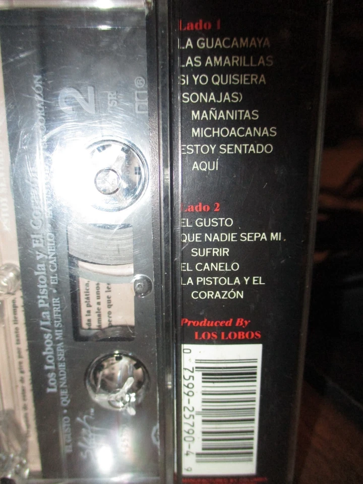 1988 LOS LOBOS La Pistola y El Corazon US Cassette Slash 25790 VG+ - Image 3 of 3