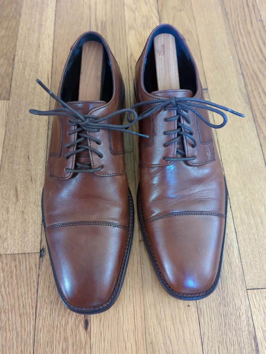 J.Murphy By Johnston Murphy Cap Toe Brown Oxford Men s Sz 10.5 M