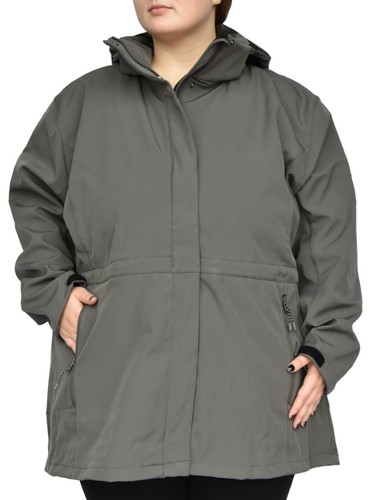 New Snow Country Outerwear Womens Plus 1X 2X 3X 4X 5X 6X Stowe Jacket Coat Grey - Picture 1 of 7