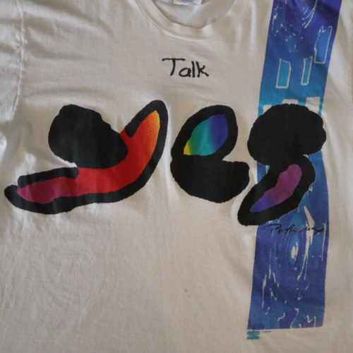 Vintage 90er Jahre Yes World Tour Talk Shirt Rock Größe L Peter Max einzelner Stich USA - Bild 3 von 8