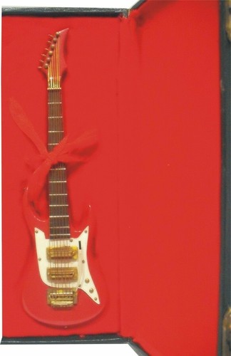 1 Vintage Guitar Replica with Display Case - Picture 2 of 6