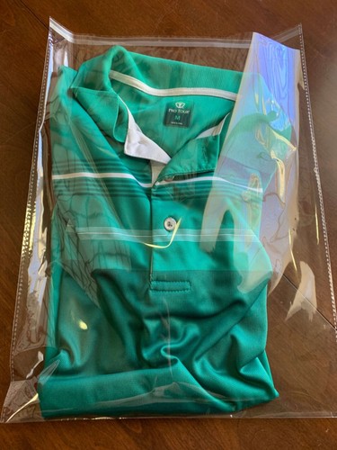 Pro Tour Golf Shirt Men's Breathable Moisture-Wicking Collard Green Medium - Picture 3 of 3