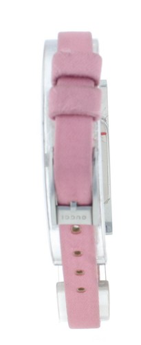 Gebrauchte Gucci 3900L Quarz Edelstahl 12mm rosa Zifferblatt & Armband Damenuhr - Bild 5 von 6