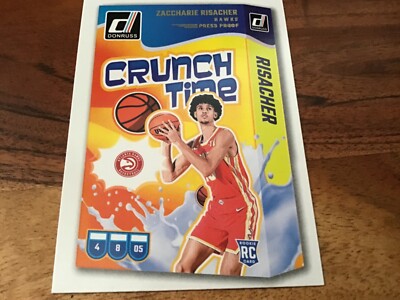 2024-25 Donruss Basketball Crunch Time Press Proof #1 Zaccharie Risacher