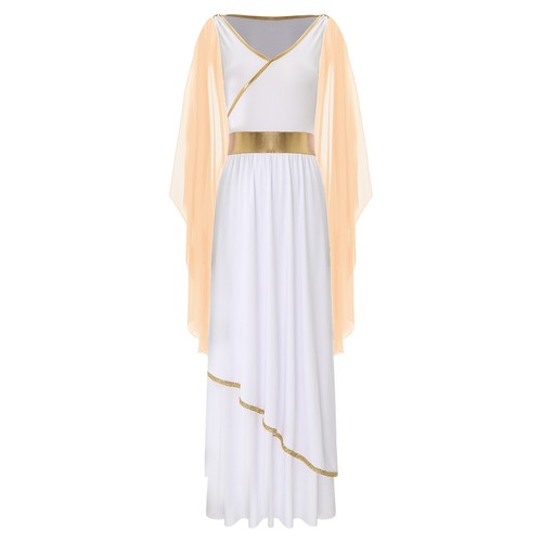 Damen Kostüm Weiches Robe Angenehmes Kleid Ägyptische Maxikleid Nachtclub Toga - Bild 38 von 42