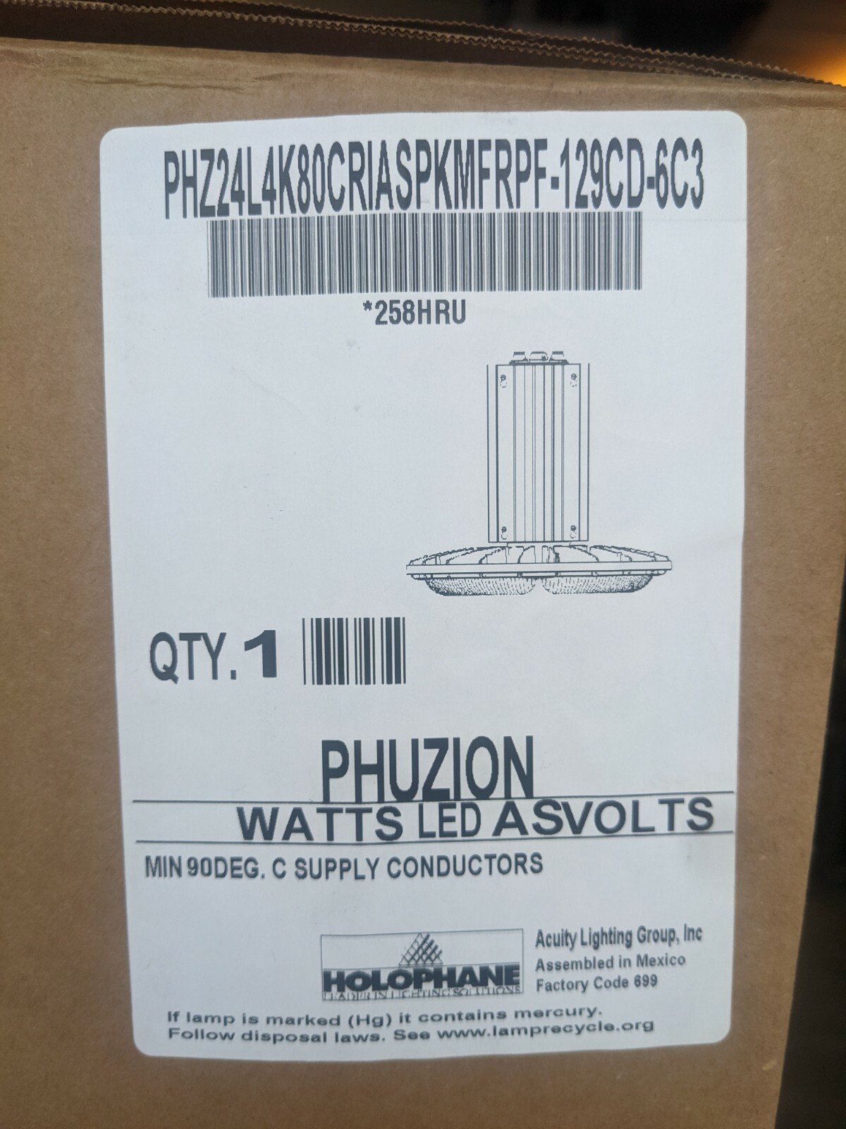 Holophane Phuzion LED HighBay eBay