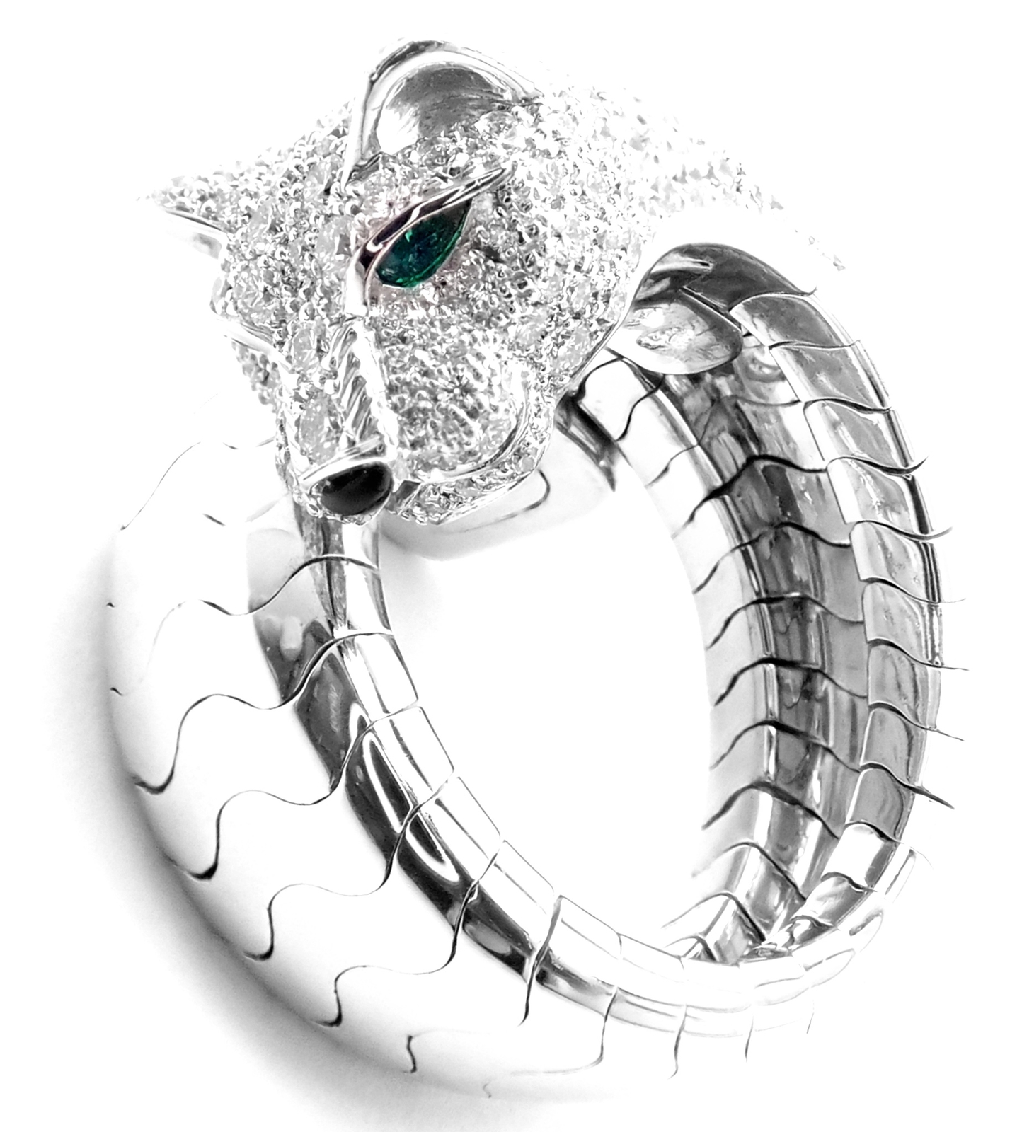 cartier panther ring diamond