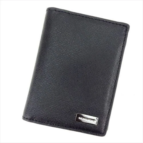 Michael Kors Wallet Purse Bifold Black Silver leather Mens