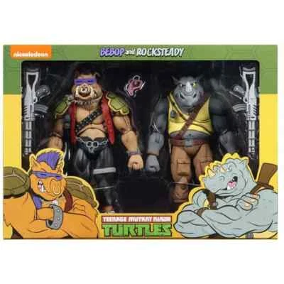 NECA Teenage Mutant Ninja Turtles Bebop and Rocksteady Cartoon 2-Pack B-Ware