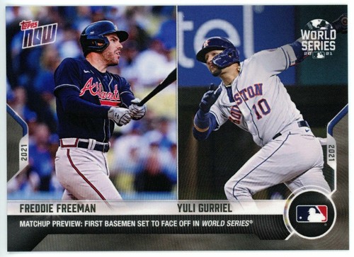 2021 Topps Now WSM-2 Freddie Freeman / Yuli Gurriel