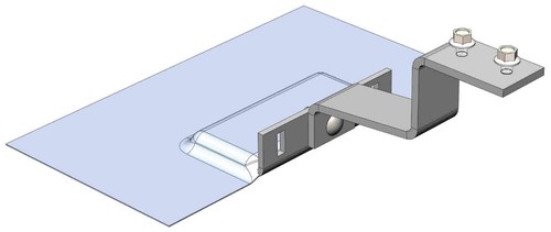 Magerack Top Mount Fliesenhaken Halterung mit blinkendem Solarpanel PV Modul Montage - Bild 12 von 14