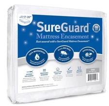King (17-20 in. Deep) SureGuard Mattress Encasement - 100% Waterproof, Bed Bug