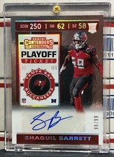 2019 PANINI CONTENDERS SHAQUIL BARRETT ROOKIE, #300, AUTO PLAYOFF TICKET, #96/99