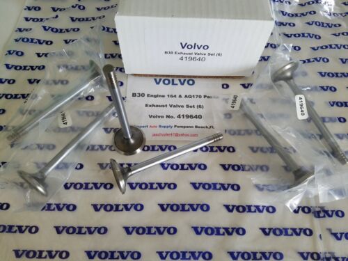 Volvo 164S & 164E - Volvo Penta AQ165 & AQ170 Exhaust Valve Set of (6) 419640 - Picture 3 of 3