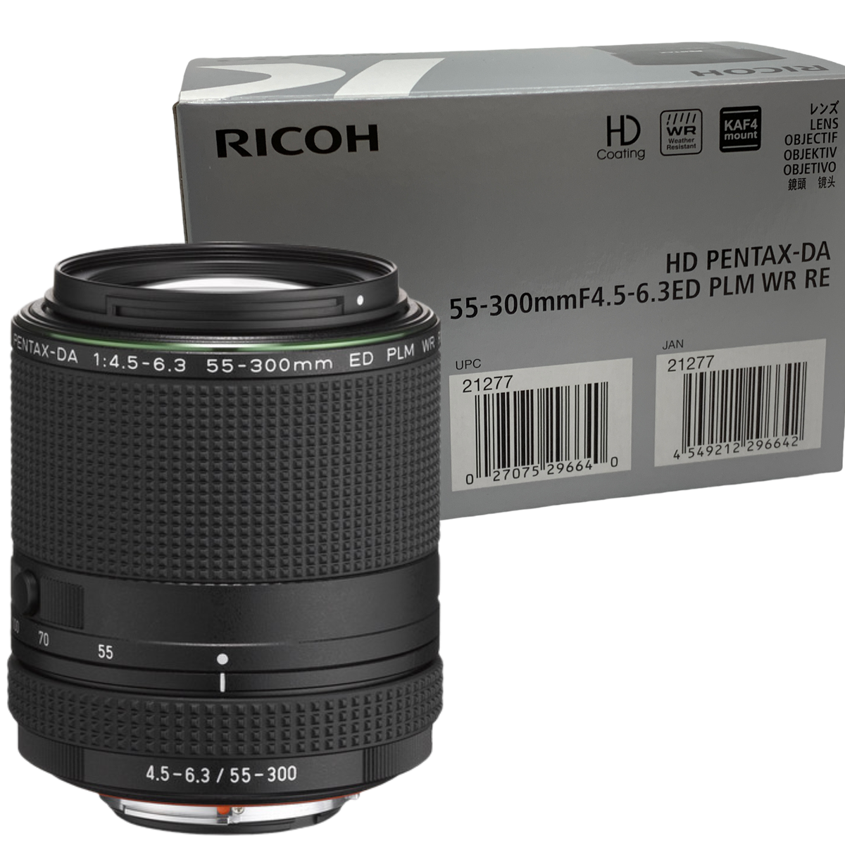 New Pentax HD PENTAX DA 55-300mm f/4.5-6.3 ED PLM WR RE Lens New Pentax HD PENTAX DA 55-300mm f/4.5-6.3 ED PLM WR RE Lens