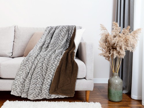Soft Fluffy Sherpa Fleece Summer Blanket Reversible Bed Sofa Throw Single Double - Picture 21 of 36