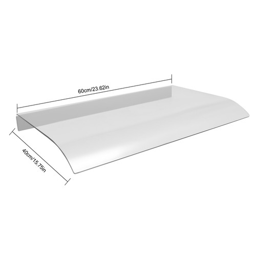 Copertura tenda da sole 60/80/100/120*40 cm protezione UV porta anteriore finestra tettoia esterna - Foto 6 di 64
