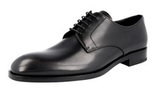PRADA Leather Sole Derby Dress Suit Shoes - 2EB091 Black NEW - US 12 EU 45