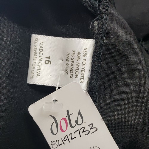 Nuevo con etiquetas Puntos Mujer Talla 16 Negro Correa de un hombro con cremallera trasera - Imagen 7 de 7